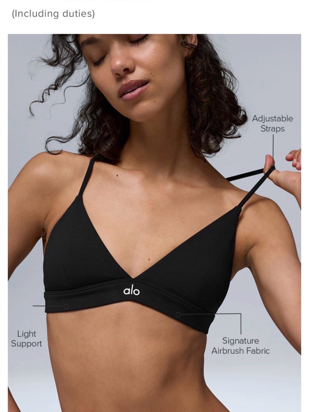 ALO Yoga Black Splendor Bra